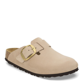 Boston Big Buckle Nubuck Leather Sandcastle (Women)
