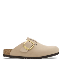 Boston Big Buckle Nubuck Leather Sandcastle (Women)