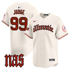 NYY Nas Illmatic Vapor Premier Limited Jersey - All Stitched