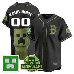 Custom Name/Number BOS 2025 MINECRAFT Jersey - All Stitched