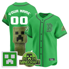 Custom Name/Number BOS 2025 MINECRAFT Jersey - All Stitched