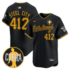 Men’s Pittsburgh Pirates ‘Dave Parker Cobra Patch’ Vapor Premier Limited Jersey – All Stitched