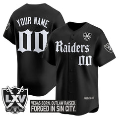 LVR 'Gothic Sin City Shadows Edition' Vapor Baseball Custom Jersey - All Stitched