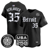 DET ‘Gothic Edition’ Vapor Premier Limited Jersey - All Stitched
