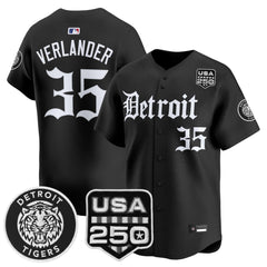 DET ‘Gothic Edition’ Vapor Premier Limited Jersey - All Stitched
