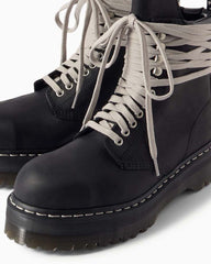 Men's Quad Sole Steel Toe Leather Boots with Wrap Around Laces