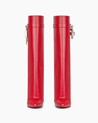 Women’s Midnight Padlock Wedge Red Boots