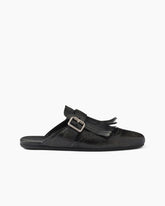 Women's Yeager Fringed Leather Mules