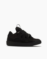Women's Leather Chunky Curb Sneakers