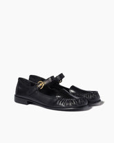 Women‘s Strap Line Leather Loafers