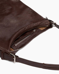 Women's Belted Leather Tote Bag