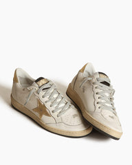 Women's Retro Court Gold Metallic Star Sneakers