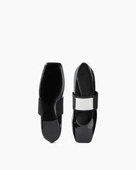 Women's Textured Square Ballet Flats