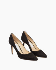 (Clean Up - US 8) Sophisticated Suede Pointed Slim High Heel Pumps