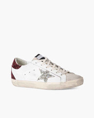 Lace-Up Leather Sneaker for Casual Weekend Wear Signature Motif