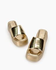 (Clean Up - US 6) Wrapped Midsole Comfortable Lightweight Platform Sandals