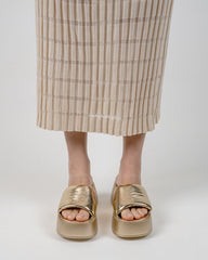 (Clean Up - US 6) Wrapped Midsole Comfortable Lightweight Platform Sandals