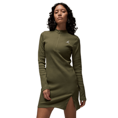 Air Jordan 1/2-Zip Long-Sleeve Knit Dress - Women's