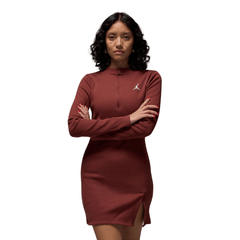 Air Jordan 1/2-Zip Long-Sleeve Knit Dress - Women's