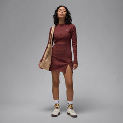 Air Jordan 1/2-Zip Long-Sleeve Knit Dress - Women's