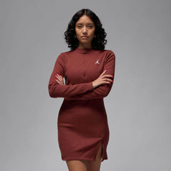 Air Jordan 1/2-Zip Long-Sleeve Knit Dress - Women's