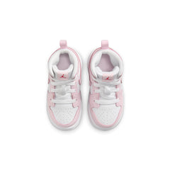 Air Jordan 1 Mid Pink Foam Fire Red - Toddler