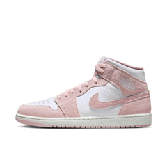 Air Jordan 1 Mid "Pink Suede" - Men's
