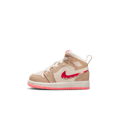 Air Jordan 1 Mid SE "Peanut Butter & Jelly" - Toddler
