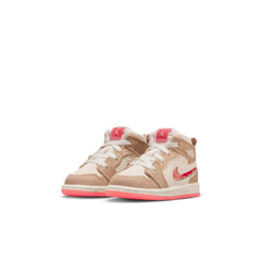 Air Jordan 1 Mid SE "Peanut Butter & Jelly" - Toddler