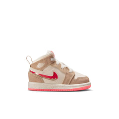 Air Jordan 1 Mid SE "Peanut Butter & Jelly" - Toddler