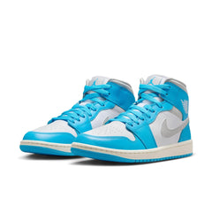 Air Jordan 1 Mid "Sky Dark Powder Blue White Sail Neutral Grey" - Women's
