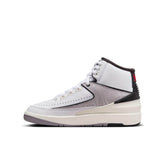 Air Jordan 2 Retro "White Fire Red Black Cement" - Boy's GS
