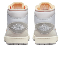 Air Jordan 1 Mid 'Craft Inside Out White Grey'