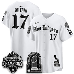 LAD World Series Champions Vapor Premier Limited Gothic Edition Jersey - All Stitched