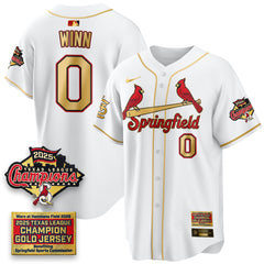 STL Springfield's Championship Gold Limited Jerseys - All Stitched