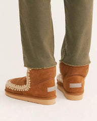 Glacier Sheepskin Ankle Boots with Shearling Lining