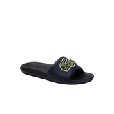 Lacoste Croco Synthetic and PU Slides 'Black' - Men's