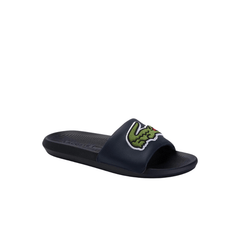 Lacoste Croco Synthetic and PU Slides 'Black' - Men's