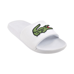 Lacoste Croco Synthetic and PU Slides 'White' - Men's