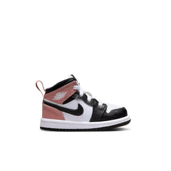 Air Jordan 1 Mid "White Rust Pink Black" - Toddler