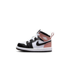 Air Jordan 1 Mid "White Rust Pink Black" - Toddler