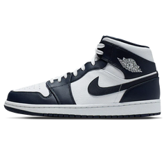 Air Jordan 1 Mid 'White Metallic Gold Obsidian'