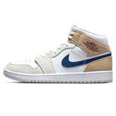 Air Jordan 1 Mid 'Tan Suede Navy'