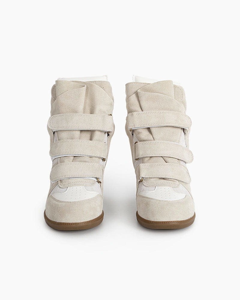 Bekett Suede and Leather High-Top Trainer