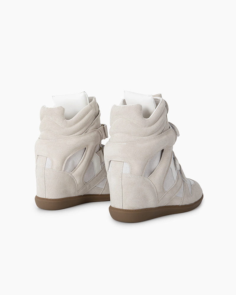 Bekett Suede and Leather High-Top Trainers