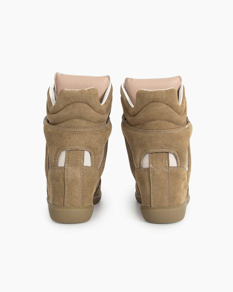 Bekett Suede and Leather High-Top Trainer
