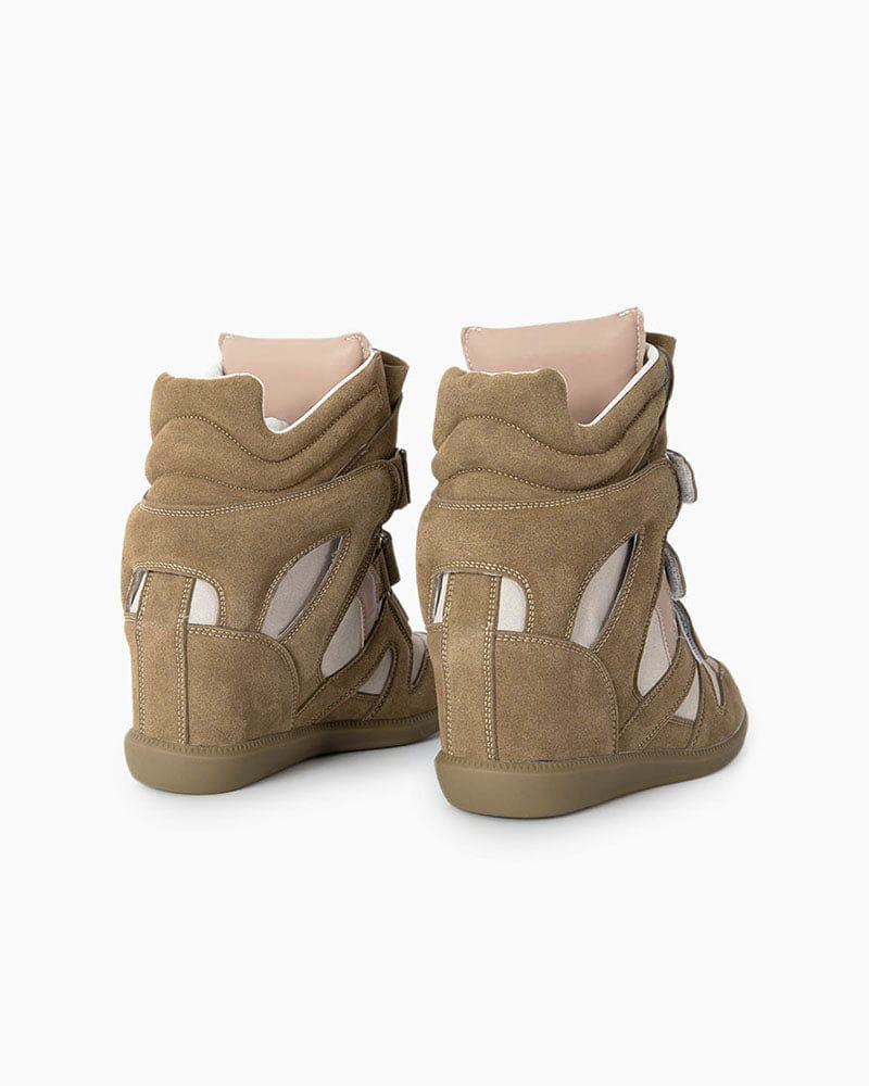 Bekett Suede and Leather High-Top Trainer
