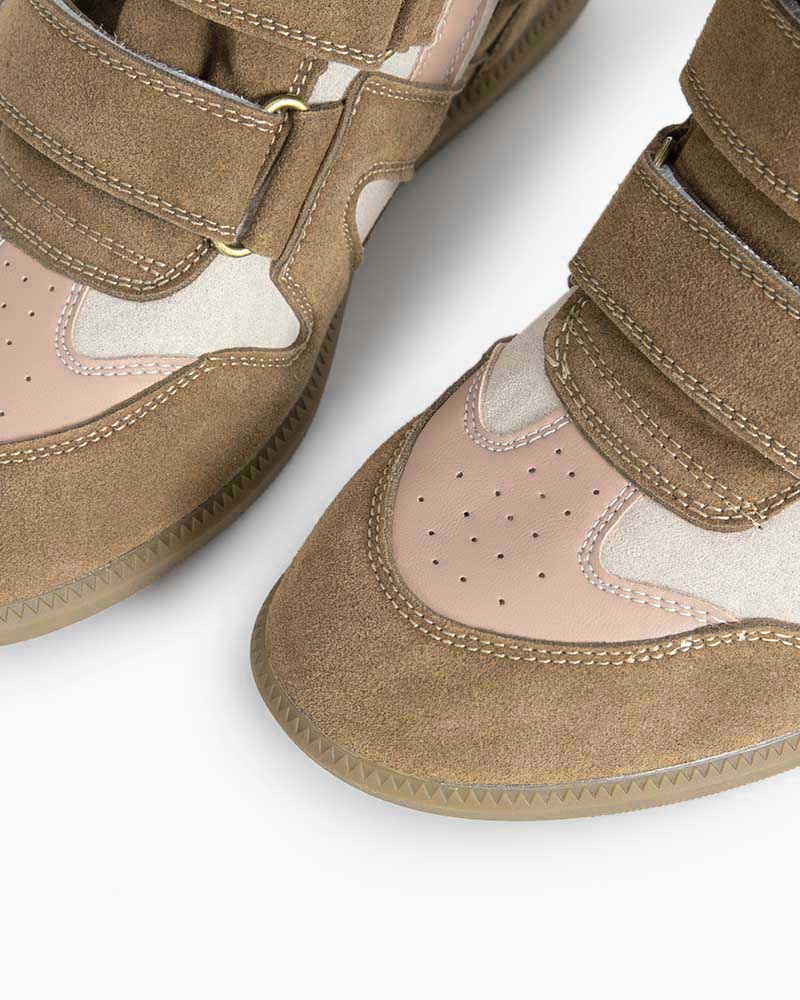 Bekett Suede and Leather High-Top Trainer