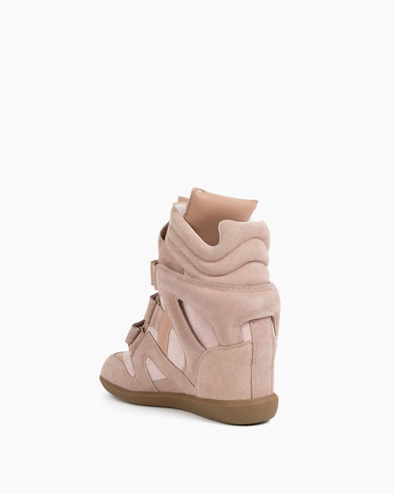 Bekett Suede and Leather High-Top Trainer