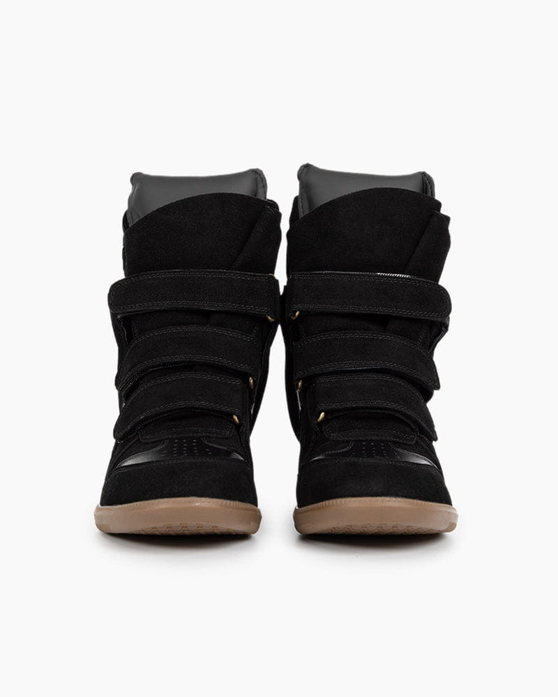 Bekett Suede and Leather High-Top Trainers